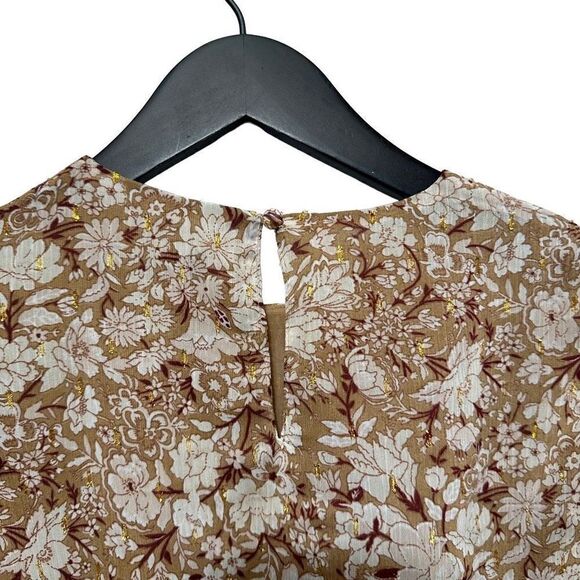 NWT Express sheer floral top size extra small - Picture 7 of 8